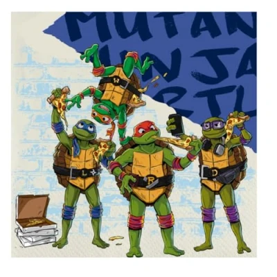 Immagine di BeenSmile, TORTUGAS NINJA 33 CM TOVAGLIOLI, Tovaglioli di Carta, Articoli per Feste, Feste e Compleanni Bambini, 20 unità
