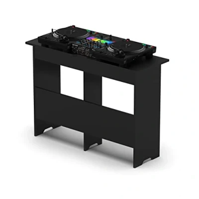 Immagine di Glorious Mix Station 2: per 2 giradischi o lettore CD e 1 mixer fino a una larghezza di 14&quot; un controller DJ con laptop, uscite cavi anteriori pannelli laterali