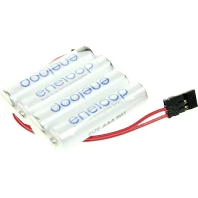 Immagine di Pacco batteria 4x Ministilo (AAA) Panasonic eneloop Reihe F1x4 con cavo, spina NiMH 4.8 V 750 mAh