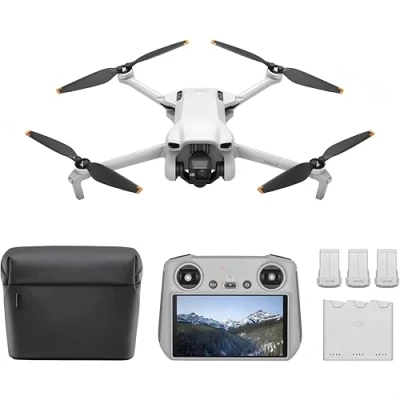Immagine di DJI Mini 3 Fly More Combo (con RC) drone con fotocamera leggero e pieghevole video in 4K HDR, autonomia di 38 minuti, Riprese verticali native funzioni intelligenti, C0