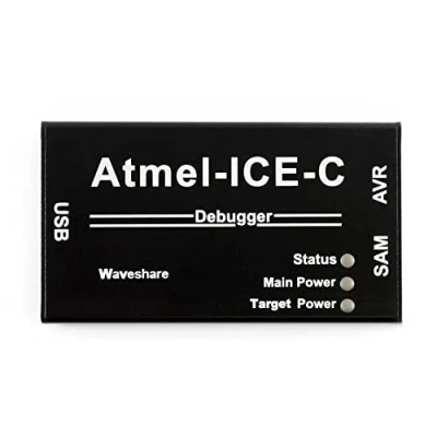 Immagine di Waveshare Atmel Ice C Kit Powerful Development Tool for Debugging and Programming SAM AVR Microcontrollers Original PCBA Inside Full Functionality Cost Effective Durable Aluminium Alloy Enclosure