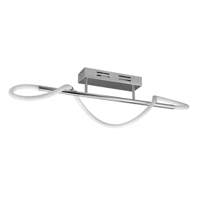 Immagine di Reality LED Lampada da soffitto Argos R62361106, metallo cromato, plastica bianca, incl. 28 Watt, dimmer interruttore
