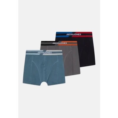 Immagine di JACK &amp; JONES Jacsteve Solid Trunks 3 Pack Jnr SN Boxer a Pantaloncino, Oceanview/Pack:Sky Captain Castlerock, 128 Bambini e Ragazzi