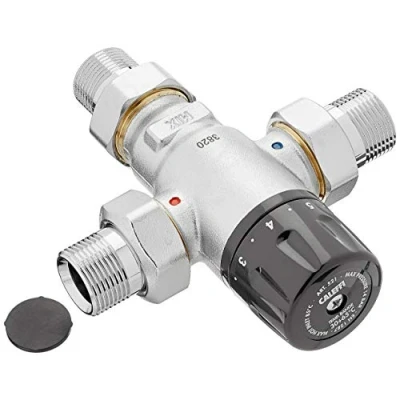 Immagine di Caleffi 521500 Miscelatore termico 3/4 pollici 30 65 C resistente alla calcificazione Regolabile senza dezincificazione