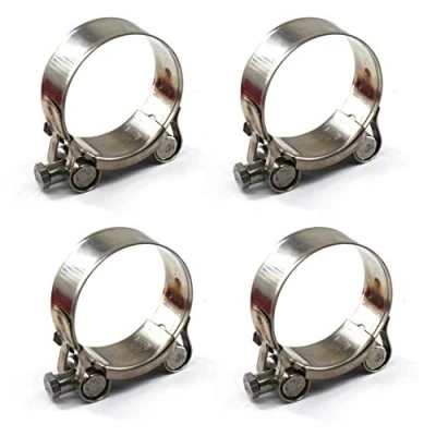 Immagine di Morsetto a T in acciaio inossidabile 304 48 51 mm strumento di serraggio per tubo flessibile 4 pezzi