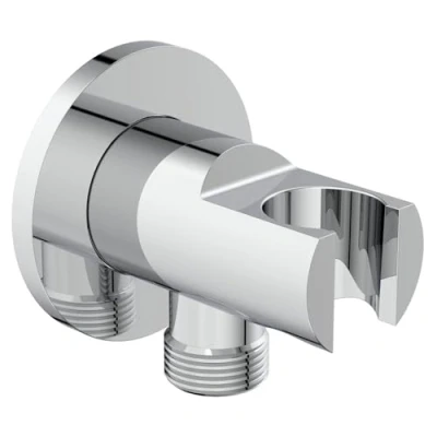Immagine di Ideal Standard Multi Suite, Supporto erogante tondo a parete per doccetta, Cromato