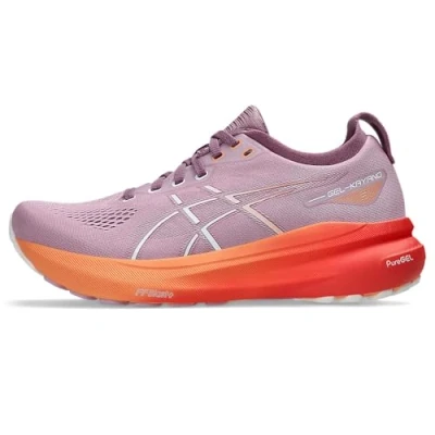 Immagine di Asics Gelkayano 31 Scarpe da corsa su strada, Donna, Taglia: 35.5, Lilac/orange Tessuto / sintetico