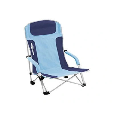 Immagine di BRUNNER 0404148N.C57 Spiaggina Bula, da Campeggio, con Braccioli, in Poliestere, Blu/Azzurro, 57 x 50 73,5 cm