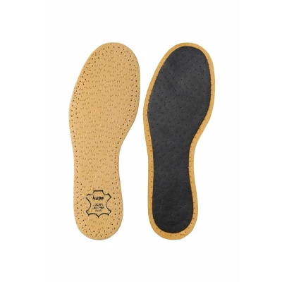 Immagine di Solette in Pelle per Bambini, Conciata al Vegetale Naturale, Assorbono Odori e Sudore Controllano L&#039;umidità, Con Carbone Attivo, Kaps Pecari Kids (31 32 EU)