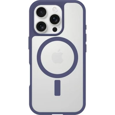 Immagine di OtterBox cover per iPhone 16 Pro Sleek Series MagSafe, resistente a shock e cadute fino, ultrasottile, testata norme MIL STD 810G, Trasparente/Viola, Senza Retail Package