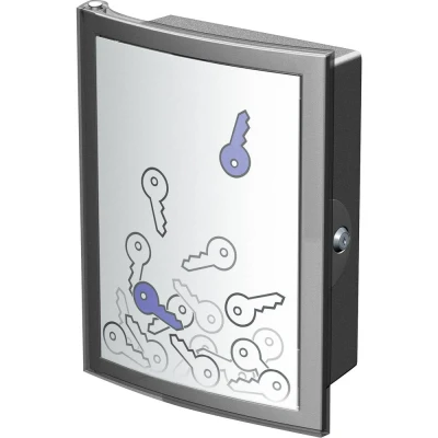 Immagine di HAN Cassetta porta chiavi INDEX 4023 191 Numero di ganci 63 Grigio scuro, Translucido , Trasparente