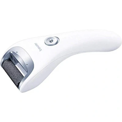 Immagine di Beurer MP 28 Levigatore per Talloni, raspa calli con Luce LED Integrata, 1 accessorio a grana fine e 2 accessori grossa, alimentazione batteria