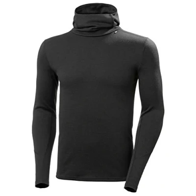 Immagine di Helly Hansen Uomo Lifa Merino Midweight Hoodie, Nero, 2XL