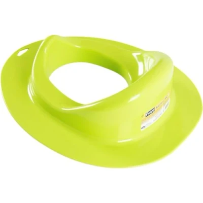 Immagine di Poupy Riduttore WC per Bambini, con un pratico paragetto, lavabile e riutilizzabile, un&#039;ampia seduta (Verde)