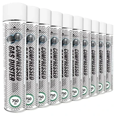 Immagine di AABCOOLING Bomboletta Aria Compressa Home&amp;Office Compressed Gas Duster 10 x 750 ml, Pulizia Computer, Bombolette Spray K3, Ufficio, Cancelleria e prodotti per ufficio