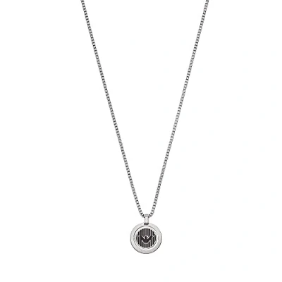 Immagine di Emporio Armani Collana Da Uomo, Lunghezza: 525 mm, Dimensione Ciondolo: 20X20X3 mm In Acciaio Inossidabile, EGS2725040