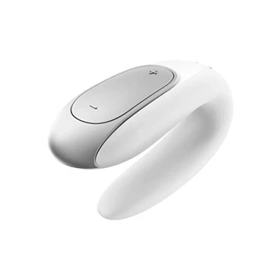 Immagine di Double Fun Satisfyer Partner Vibratore Connesso per Coppie Bianco