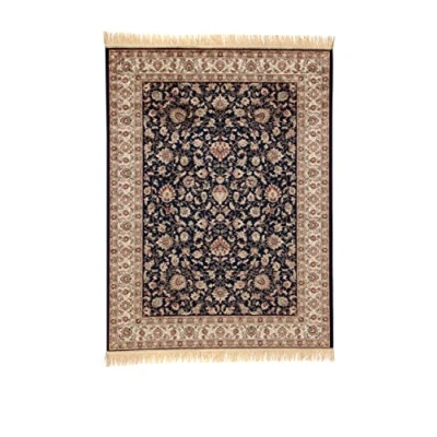 Immagine di Viva Tappeti Farshian Hereke 2 Tappeto , Viscosa, Blu Scuro, 140 x 100 cm