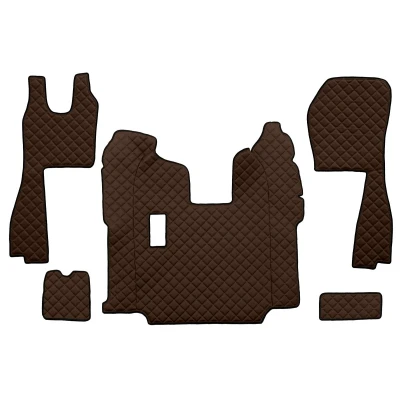 Immagine di F CORE FL05 BROWN Set tappetino Finta pelle anteriore 5 marrone