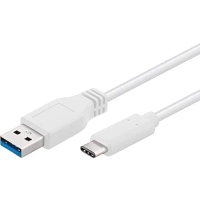 Immagine di PremiumCord Cavo di Collegamento USB 3.2 Gen 1, Dati Superspeed ​​Fino a 5 Gbit/s, Ricarica Fino 2 A, Potenza 40 W, da Tipo Maschio C Maschio, Bianco, 2m