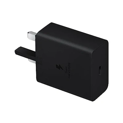 Immagine di Samsung Galaxy Official Caricatore super veloce 2.0 da 45 W (con cavo dati USB C a C), colore: nero