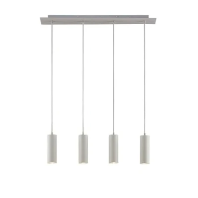 Immagine di Lindby lampada a sospensione Joffrey, 76 cm, bianco, 4 luci, GU10
