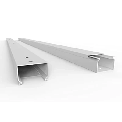 Immagine di Canalina per cavi Pro con foro inferiore, 2 m, 100 x 40 mm, 1 colore: bianco
