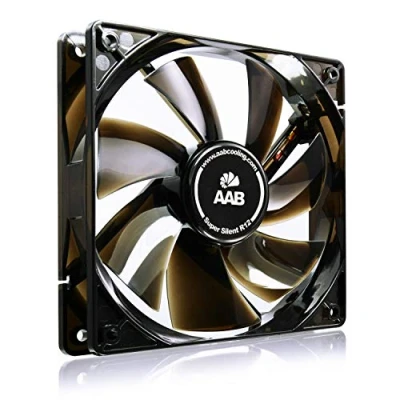 Immagine di AABCOOLING Super Silent R12 Una Silenziosa e Molto Efficiente 120mm Ventola per Case PC, Fan, 12 Volt Ventilatore, 12cm, 3 Pin Cooling con Adattatore a Basso Rumore 8,8 Db (A)