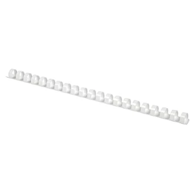 Immagine di Rilegatura a spirale per ufficio, formato A4, 10 mm (65 fogli), 100 pezzi, colore bianco, presentazione, tipo 21, spirale, materiale: plastica, dimensioni: