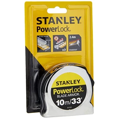 Immagine di Stanley 0 33 531 Micro Powerlock Metro con armatura, 10 m