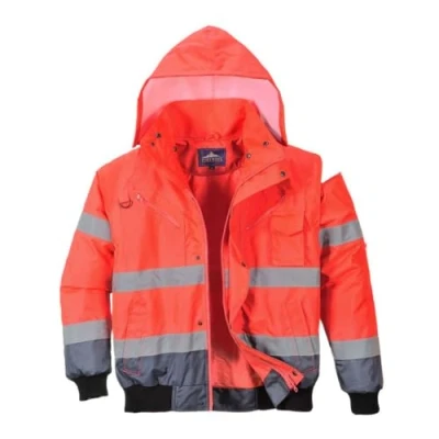 Immagine di Portwest C465RNRL Bomber Bicolore Alta Visibilità 3 in 1, Rosso/Blu Navi, Large