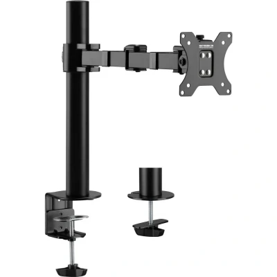 Immagine di SpeaKa Professional SP MM 210 1 parte Supporto per monitor 43,2 cm (17) 81,3 (32) Nero Regolabile in altezza, Inclinabile + girevole, Ruotabile