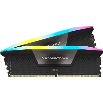 Immagine di CORSAIR VENGEANCE RGB DDR5 RAM 48GB (2x24GB) 7000MHz CL36 Intel XMP Memoria Per Computer Compatibile iCUE Nero (CMH48GX5M2B7000C36)