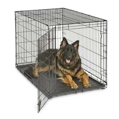 Immagine di New World, Gabbia per cani di piccola taglia, a 1 porta, lunga 121,92 cm, dotata vaschetta tenuta stagna, piedini protettivi e caratteristiche brevettate, B48