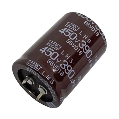 Immagine di Condensatore Elko radiale 390µF 450V elettrolitico a scatto fino 105C 390uF da UCC