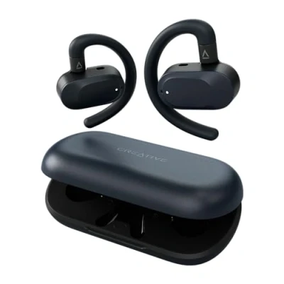 Immagine di Creative Outlier GO TWS Cuffie On Ear Bluetooth Stereo Nero resistente al sudore, allacqua, Indicatore di carica della batteria, incl. docking
