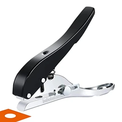 Immagine di Chavisenty perforatore 3/8 di pollice 10mm foro singolo perforatore, Heavy Duty Hole Punch singolo, portatile palmare lungo