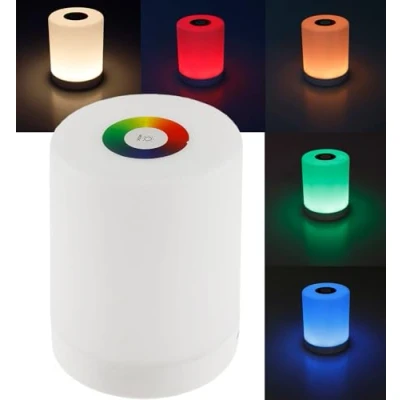 Immagine di ChiliTec Lampada da tavolo a LED touch con batteria dimmerabile interruttore RGB colori regolabili USB ricaricabile