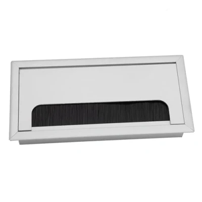 Immagine di Passacavo Rettangolare, Passacavi Scrivania, Presa per Copertura Del Foro Filo Dell&#039;Otturatore Pc Guadrato Scrivania Computer(Medium)