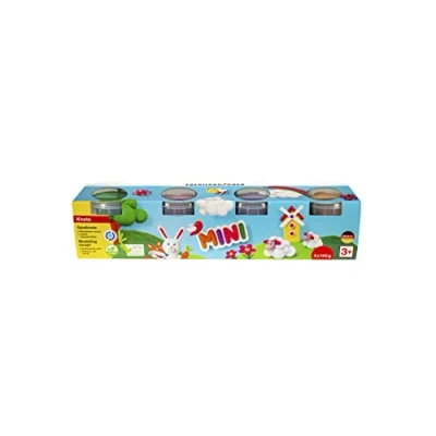 Immagine di Eberhard Faber 572510 Set di stucco 4 colori, 140 g ciascuno, per bambini in tazze richiudibili