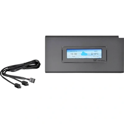 Immagine di Thermaltake AC 064 OO1NAN A1 Kit pannello LCD Adatto per (serie alloggiamenti):Alloggiamento Ceres 500 TG ARGB Nero