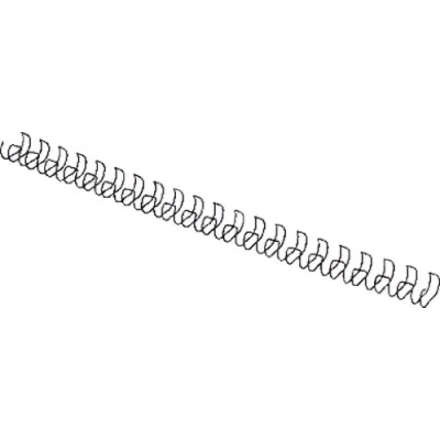 Immagine di GBC Dorsi metallici 21anelli 14mm 100pz Nero IB165429