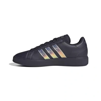 Immagine di adidas Grand Court Base 2.0 Shoes, Scarpe da Ginnastica Donna, Aurora Black/Aurora Black/Shadow Violet, 41 1/3 EU