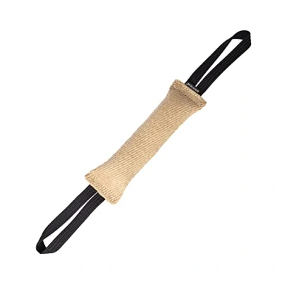 Immagine di Dingo Gear S00146 Paraspifferi in iuta con due supporti, 28 cm x 6 cm, K9 IGP IPO, allenamento cane
