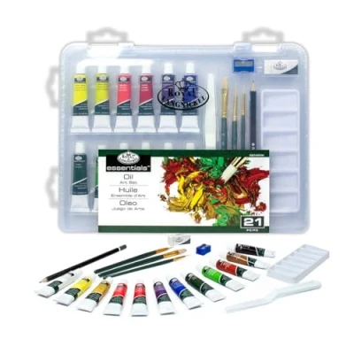 Immagine di Royal &amp; Langnickel, set di colori a olio in valigetta piccola trasparente
