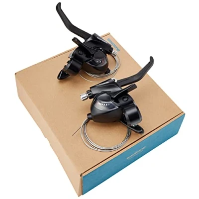 Immagine di Shimano Coppia Comandi Cambio Freno Tourney St Ef40 3X7 Velocità Nero (Comandi Mtb)