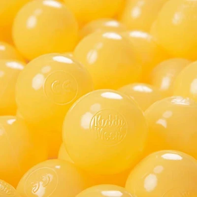 Immagine di KiddyMoon 200 ∅ 6CM Palline Morbide Colorate per Piscina Bambini Fatto in EU, Giallo