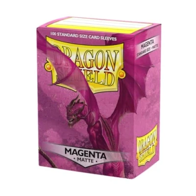Immagine di Dragon Shield Maniche Magenta Opaco (100) Bustine per Carte, Colore Count, 1