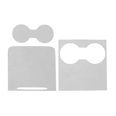 Immagine di Alfanxi Kit di copertura per console centrale, accessori protezione centrale in alcantara italiano, Tesla Model 3/Model Y (bianco)
