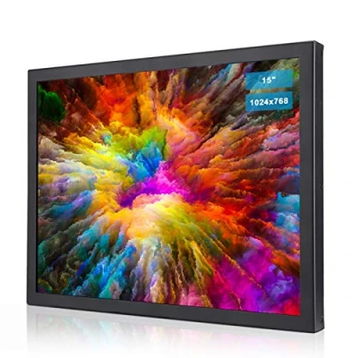 Immagine di Bewinner 15 Pollici Monitor Portatile, 4: 3 Industriale Full Metal, HD 1024x768 Display TFT Ampio Display, Schermo Esterno IPS con HDMI/VGA/AV/BNC/USB